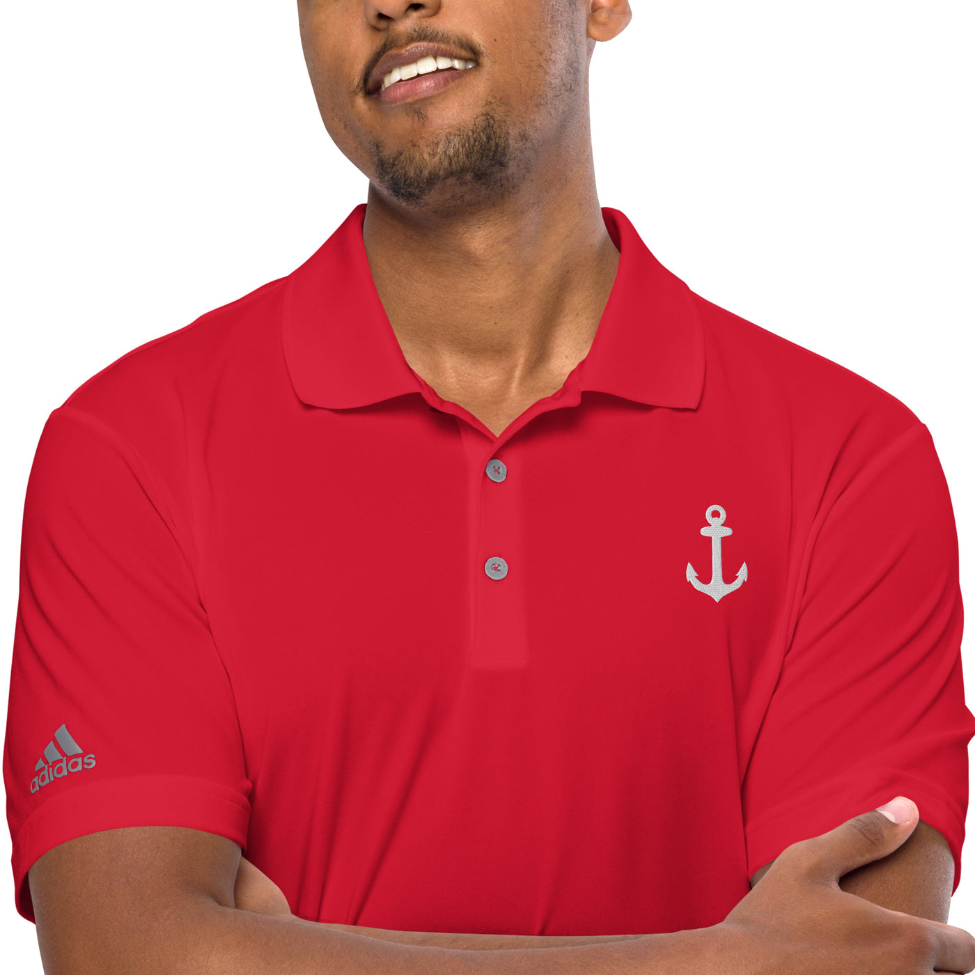 Anchor Adidas Performance Polo Shirt - Navy