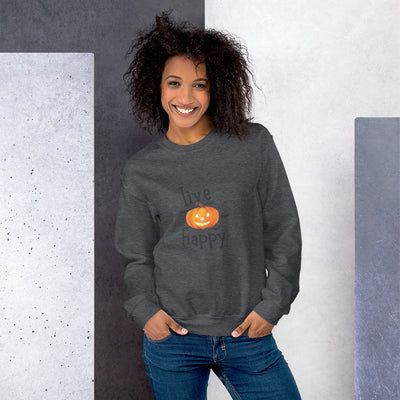 Unisex Sweatshirt, live happy