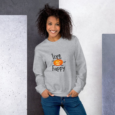 Unisex Sweatshirt, live happy
